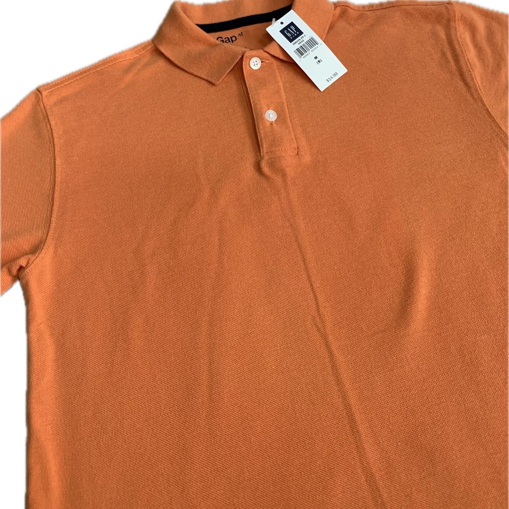 GAP kids orange polo never worn, med